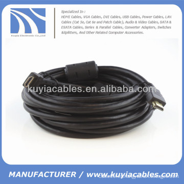 Cable de 15FT HDMI con la base de Ferrit